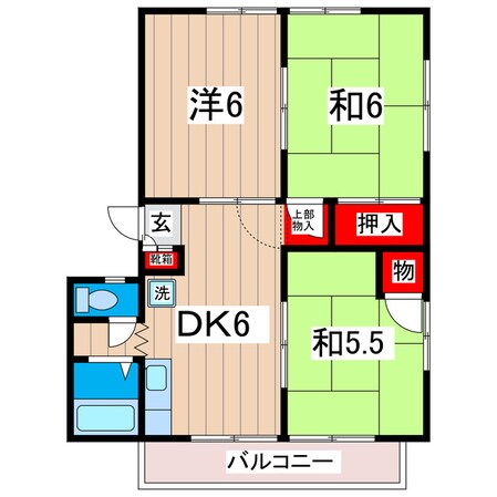 コーポ桜Ａの物件間取画像